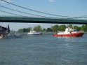 Motor Segelboot mit Motorschaden trieb gegen Alte Liebe bei Koeln Rodenkirchen P031